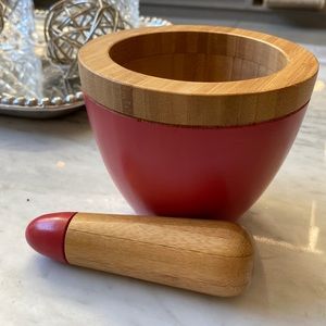 Core Bamboo Modern Mortar and Pestle